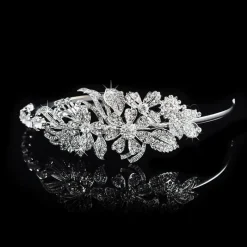 Tradera Kristall bröllop hår krona tiara> Bröllopsaccessoarer