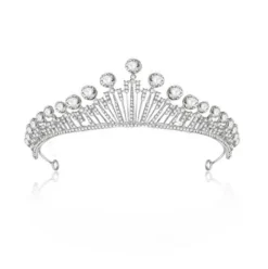 Tradera kristall bröllop hår krona tiara> Bröllopsaccessoarer