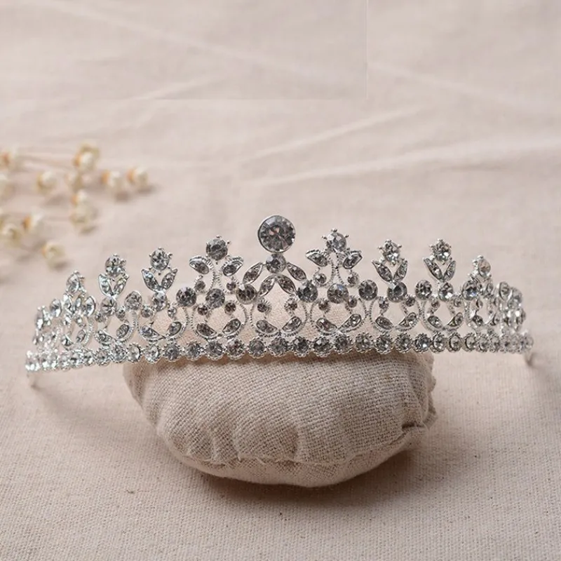 Tradera kristall bröllop hår krona tiara> Bröllopsaccessoarer