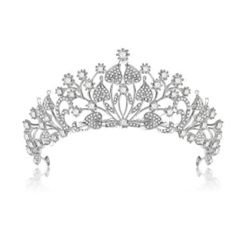 Tradera kristall bröllop hår krona tiara> Bröllopsaccessoarer