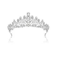 Tradera kristall bröllop hår krona tiara> Bröllopsaccessoarer