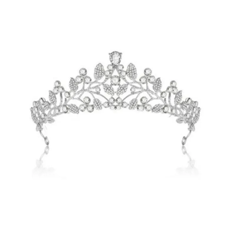 Tradera kristall bröllop hår krona tiara> Bröllopsaccessoarer