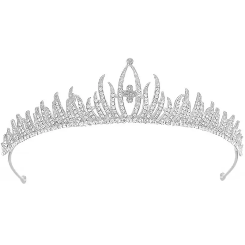 Tradera kristall bröllop hår krona tiara> Bröllopsaccessoarer
