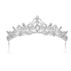 Tradera kristall bröllop hår krona tiara> Bröllopsaccessoarer