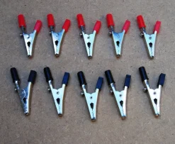 Tradera Krokodilklämmor el, 10 st^ Elektronikkomponenter