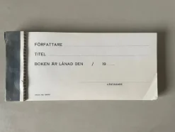 Tradera Fraktsedlar & Fakturor<Kvittensblock, Bibliotek, boken är lånad, Kuriosa. Isacson HBG, kuriosa.