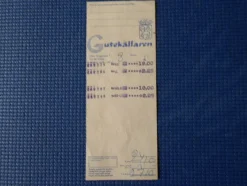 Tradera Fraktsedlar & Fakturor<Kvitto Gutekällaren Lilla Torggränd Visby