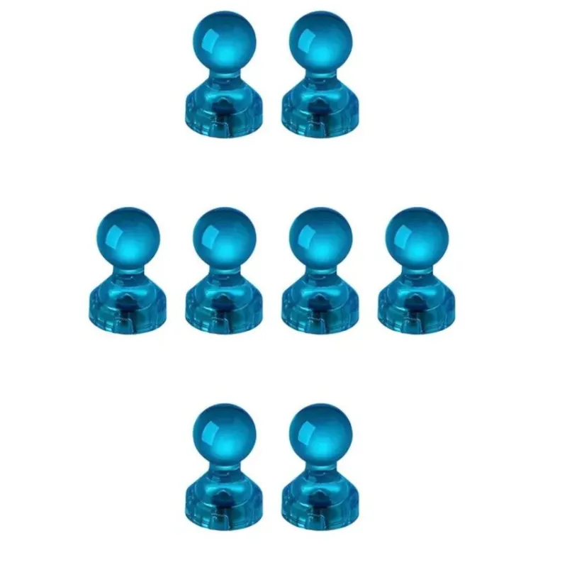 Tradera Kylskåpsmagnet - Kartnålsmagnet - Akryl - 8st - Turkos^ Vitvaror