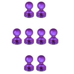 Tradera Kylskåpsmagnet - Kartnålsmagnet - Akryl - 8st - Lila^ Vitvaror