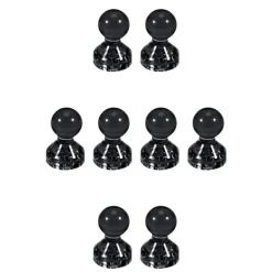 Tradera Kylskåpsmagnet - Kartnålsmagnet - Akryl - 8st - Svart^ Vitvaror