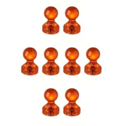 Tradera Kylskåpsmagnet - Kartnålsmagnet - Akryl - 8st - Orange^ Vitvaror