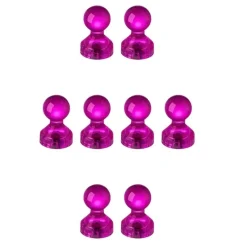 Tradera Kylskåpsmagnet - Kartnålsmagnet - Akryl - 8st - Rosenröd^ Vitvaror