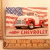 Tradera Magneter<kylskåpsmagnet chevrolet chevy trucks usa flagga