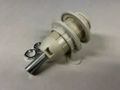 Tradera Lamphållare, vit lampsockel E14, gängat rör M10 35mm> Belysning & Armaturer