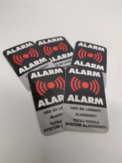 Tradera Larmdekaler 5 st. Larmdekal som informerar om larm / inbrottslarm / alarm^ Husbilar & Husvagnar