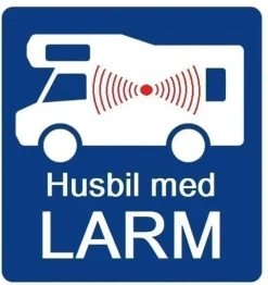 Tradera Larmskylt till husbil 5 stycken^ Husbilar & Husvagnar