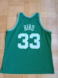 Tradera Basket<Larry Bird Boston Celtics tröja stl XL Mitchell & Ness Hardwood Classics