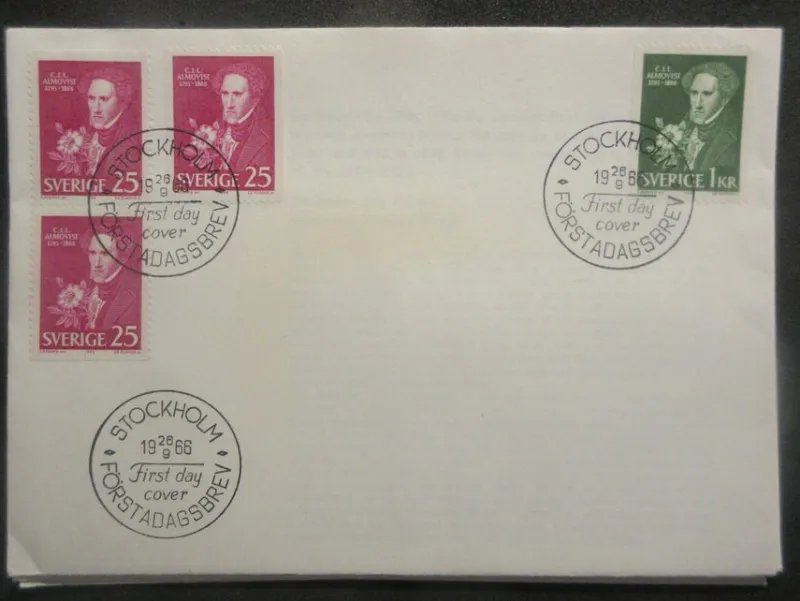 Tradera ÄLDRE FDC (1966) C.J.L. ALMQVIST^ Sverige