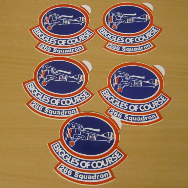 Tradera Klistermärken & Stickers<Äldre Klistermärken Biggles of course Squadron