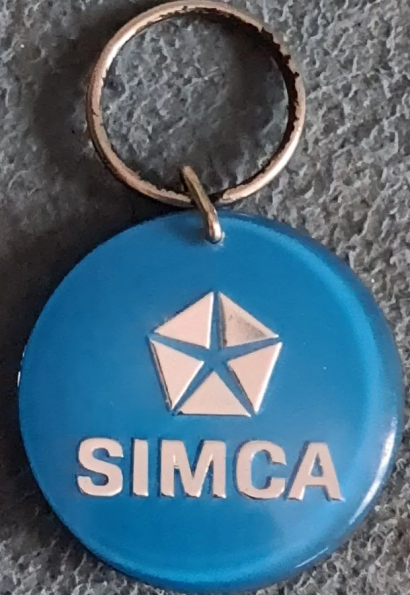 Tradera Nyckelringar<Äldre Nyckelring - SIMCA - Philipsons Service.
