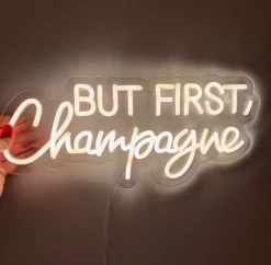 Tradera Skyltar<LED skylt neonskylt champagne party fest