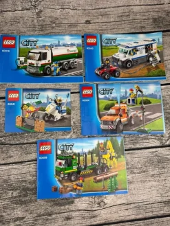 Tradera LEGO City - 5 instruktionshäften (60016, 60041, 60043, 60054, 60059)> Byggklossar & Lego