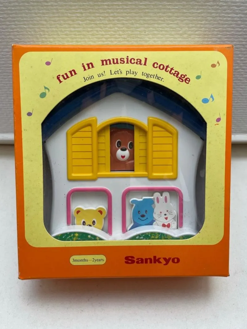 Tradera Leksak vintage oöppnad Sankyo Japan - Musical Cottage> Babyleksaker