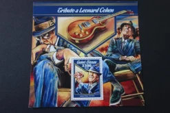 Tradera LEONARD COHEN, Postfriskt frimärksblock^ Övriga Världen