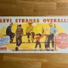 Tradera Reklamprylar<Levi Strauss Overalls Reklamtavla 50-tal
