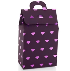 Tradera Smyckeskrin & -förvaring<Lila Present Ask Skimrande Diamanter Elegant Fin Gåva Julklapp Present