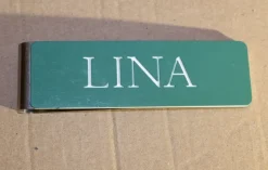 Tradera Lina - namnskylt -> Övriga Accessoarer