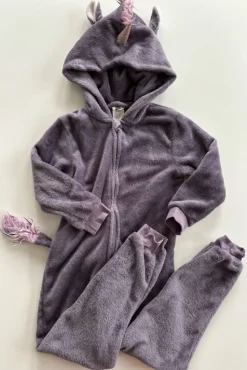 Tradera Lindex maskeraddräkt enhörning storlek 122 onesie mysdress> Utklädnad & Rollek