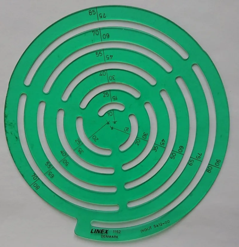 Tradera LINEX 1152 schablon/mall^ Hobbymaterial