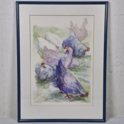 Tradera Lis Thomasson - Inramat tryck - Hönor^ Grafik & Teckningar