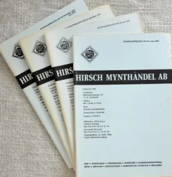Tradera LITTERATUR. Hirsch Mynthandel. Lagerlista 81-84, 1975^ Övrigt Mynt & Sedlar