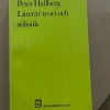 Tradera Litterär teori och stilistisk- Peter Hallberg> Litteraturvetenskap