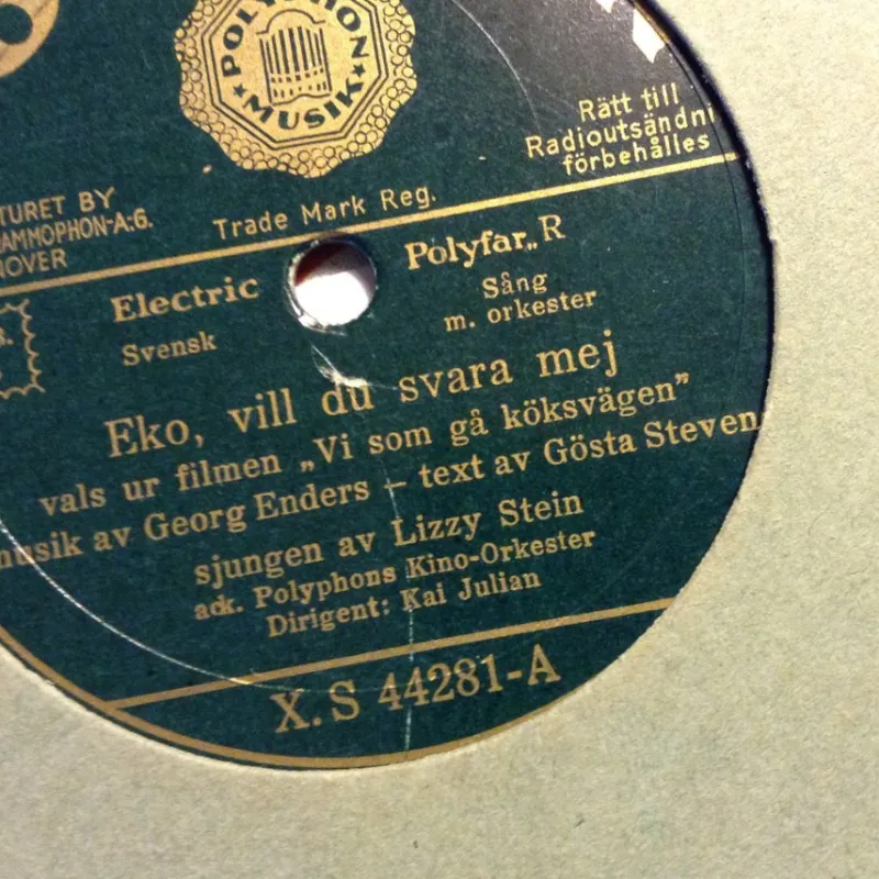 Tradera Lizzy Stein - Polyphons Kino-Orkester - Polyphon X.S 44281^ Stenkakor