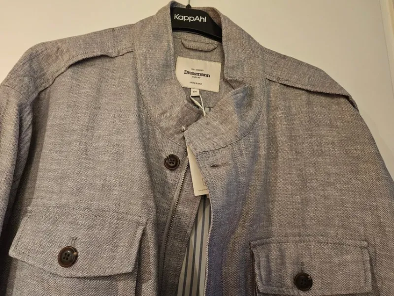 Tradera Ljusgrå Linnekavaj / Safarijacka 5XL^ Herrkläder