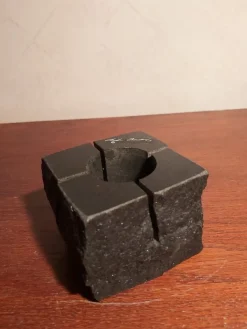 Tradera Ljuslykta för värmeljus i diabas.^ Inredningsdetaljer