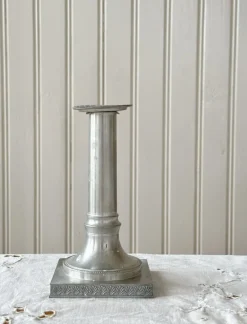 Tradera Ljusstake tenn> Tenn & Mässing