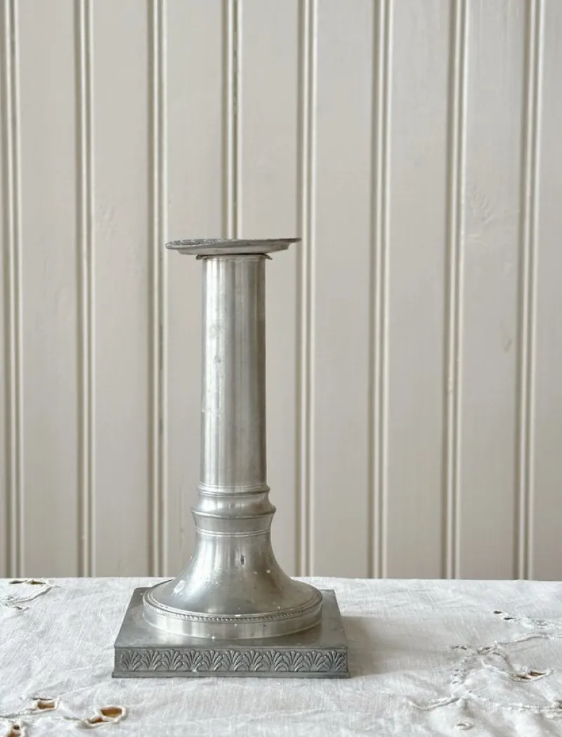 Tradera Ljusstake tenn> Tenn & Mässing