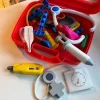 Tradera Läkarset för barn med instrument i trä och plast> Utklädnad & Rollek