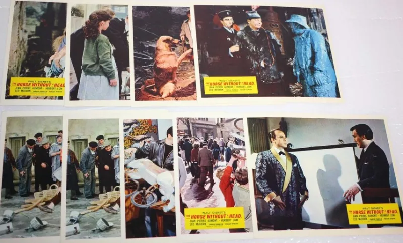 Tradera Lobby cards 'The Horse Without A Head' vintage Walt Disney 1963 film-9 cards^ Filmmemorabilia
