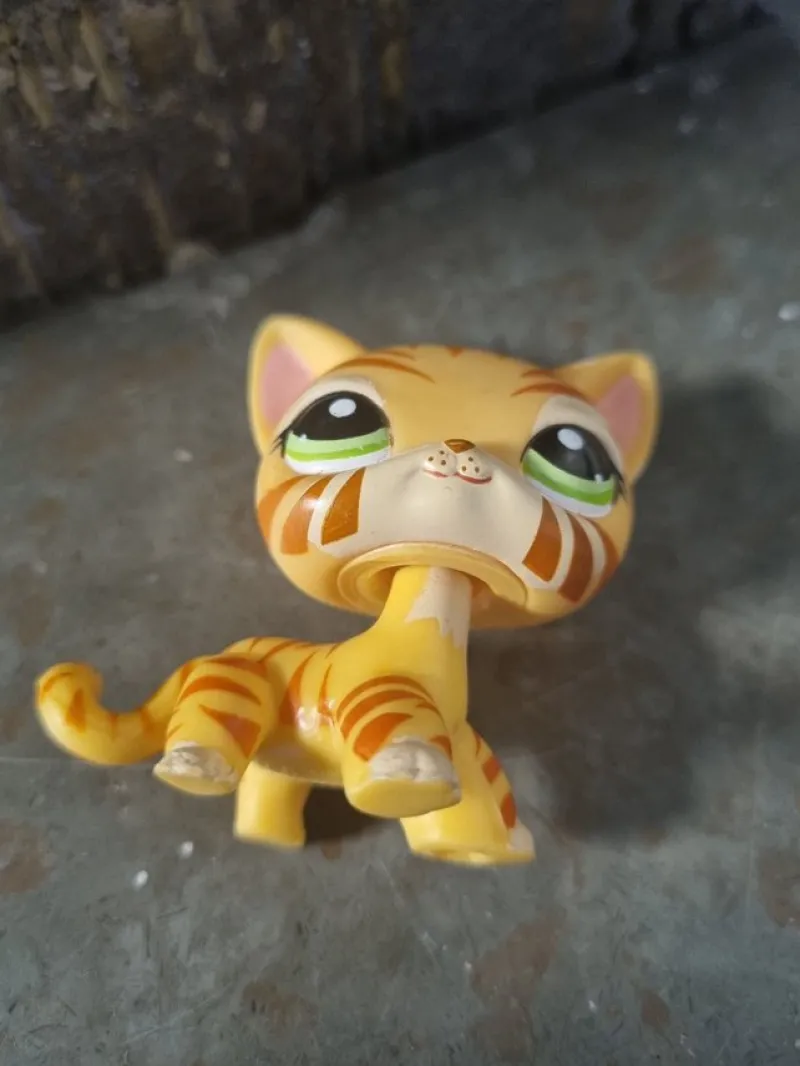 Tradera LPS Katt - Gul och Orange Littlest Pet Shop> Figurer & Leksaksvärldar