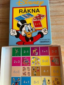 Tradera Lär med Disney, Räkna - plus och minus, Träspel från Kärnan> Barnspel & Pussel