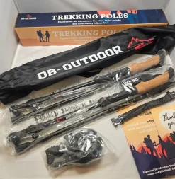 Tradera Övrig Sport & Fritid<Lätta och justerbara vandringsstavar DB-Outdoor - Perfekta för alla äventyr!