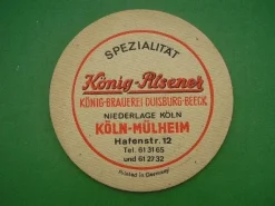 Tradera Ölunderlägg: König-Pilsener I^ Breweriana