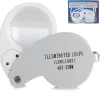 Tradera Lupp 40x25mm förstorningsglas med stark ledlampa inkl. batterier silver^ Service & Reparation