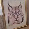 Tradera Lynx Lodjur i ram^ Övrig Konst