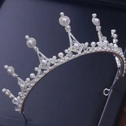 Tradera Lyx kristall CZ bröllop hår krona tiara> Bröllopsaccessoarer